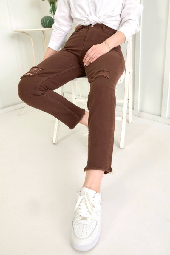 Gabardin Pantolon Kahve - 11603 - 13