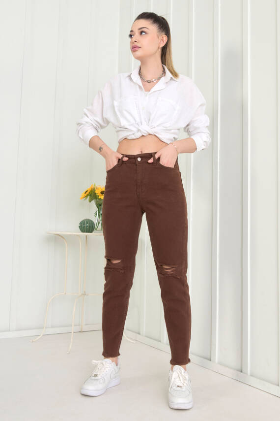 Gabardin Pantolon Kahve - 11603 - 15