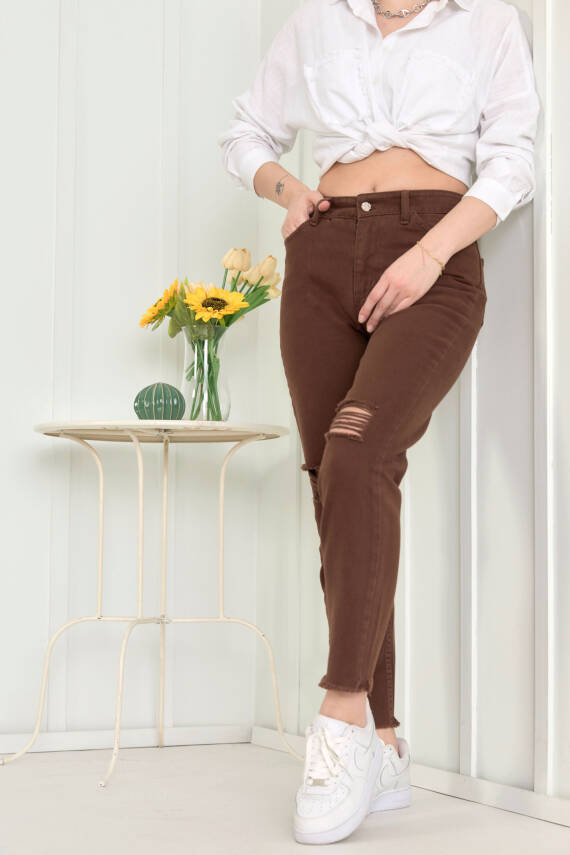Gabardin Pantolon Kahve - 11603 - 18