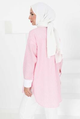 Gül Detaylı Tunik Pembe - 27434 - 5