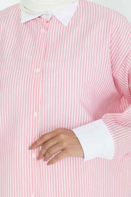 Gül Detaylı Tunik Pembe - 27434 - 6