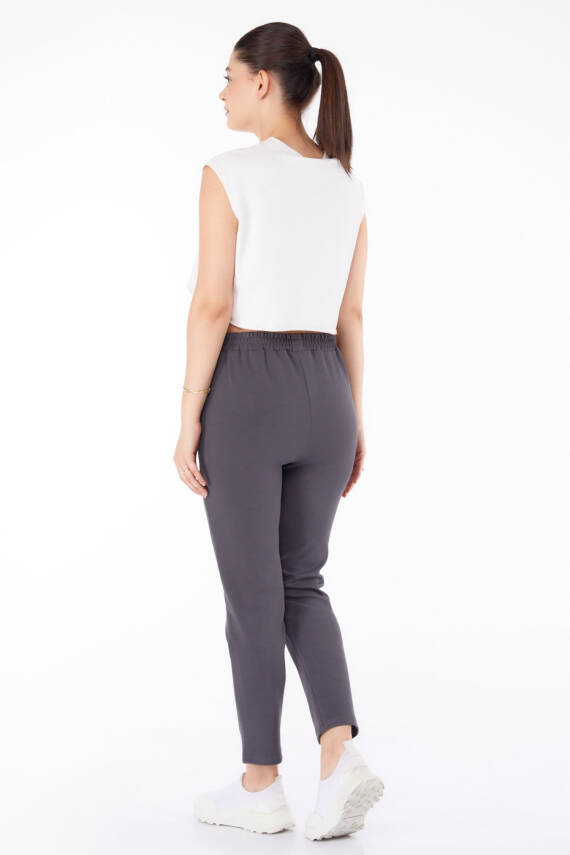 Havuç Pantolon Füme - 27076 - 4