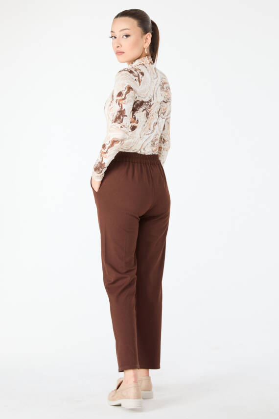 Havuç Pantolon Kahve - 27076 - 5