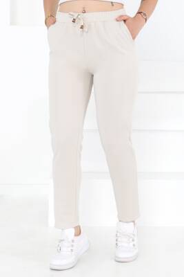 Havuç Pantolon Krem - 27076 - 2