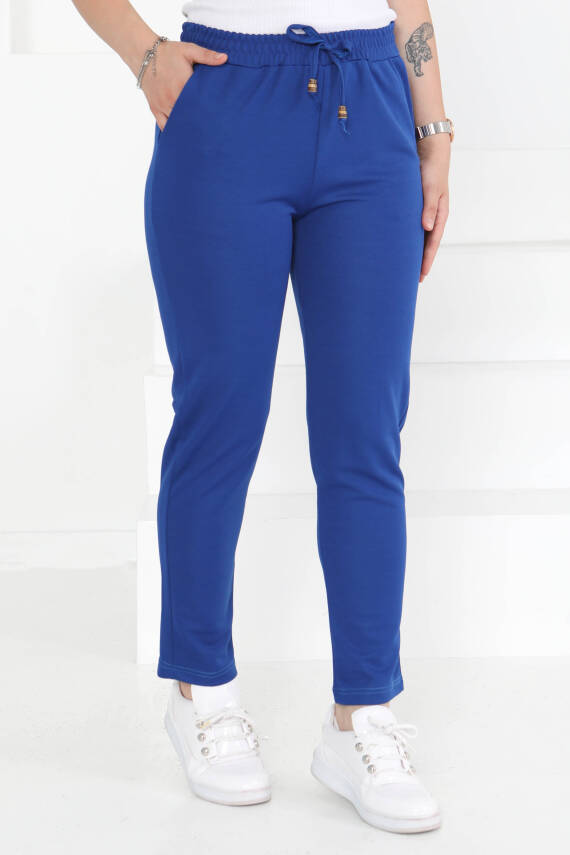 Havuç Pantolon Saks - 27076 - 1