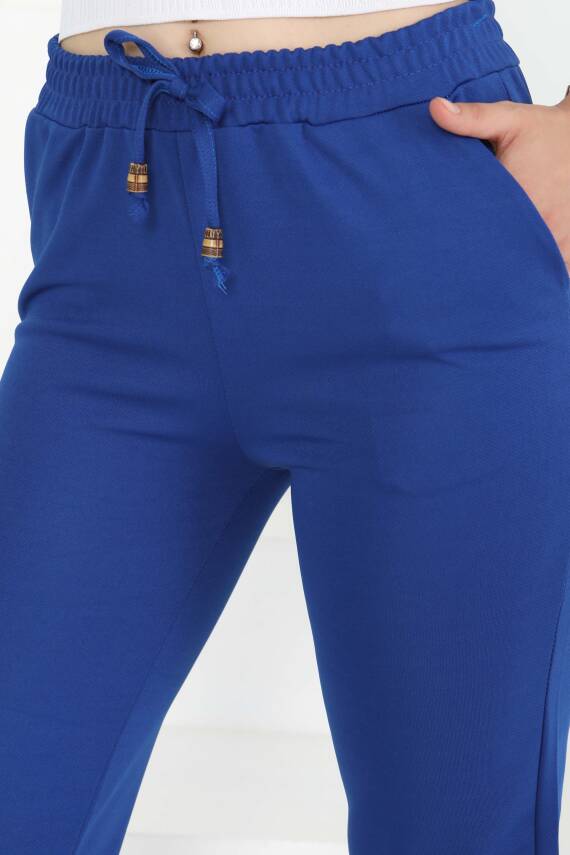 Havuç Pantolon Saks - 27076 - 3