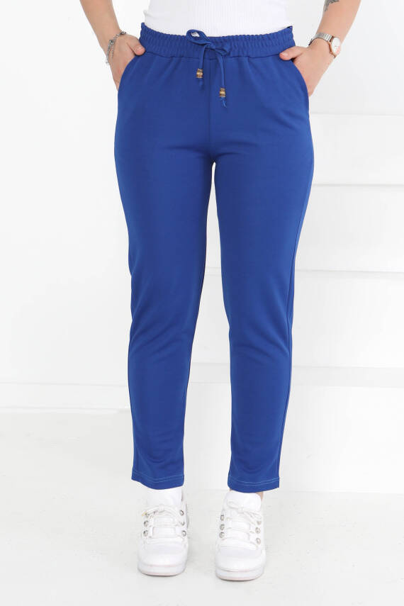 Havuç Pantolon Saks - 27076 - 4