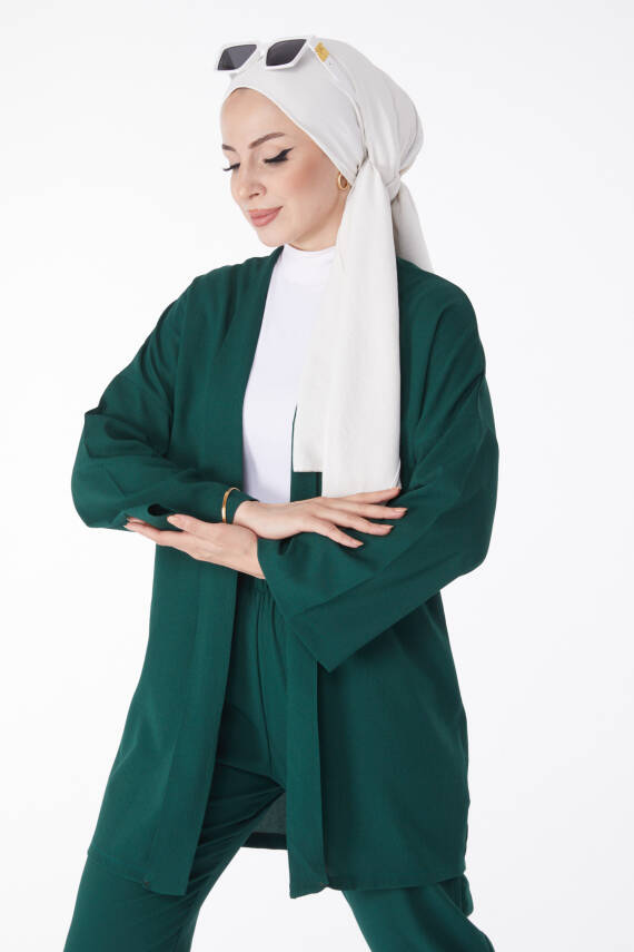 Hırka Pantolon İkili Takım Zümrüt - 27115 - 2