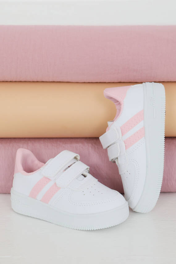 Kadın Beyaz Pembe AİR Çocuk Spor Ayakkabı - 27479 - 1