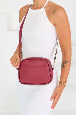 Kadın Bordo Çanta - 27542 