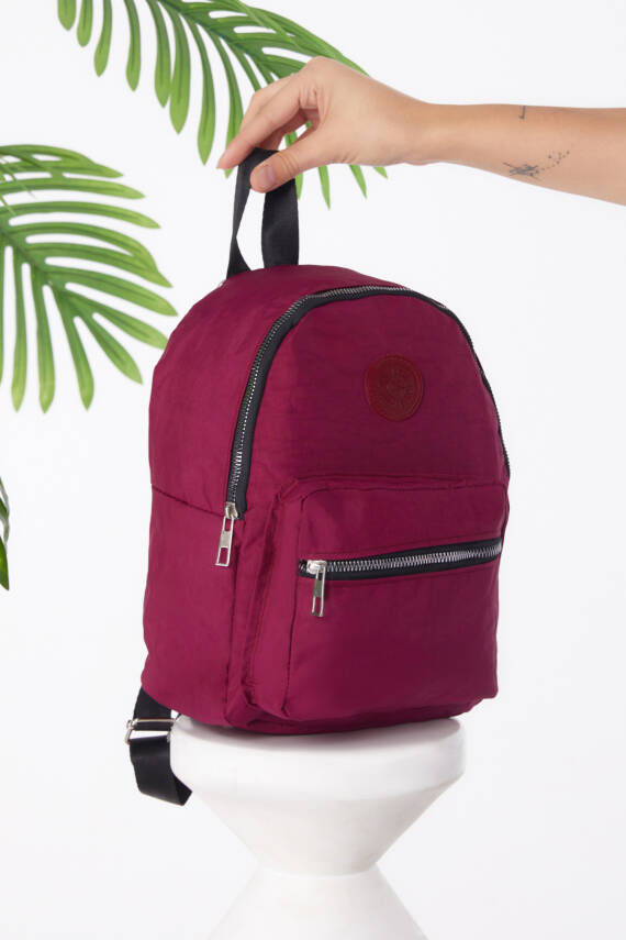 Kadın Bordo Sırt Çantası - 26261 - 2