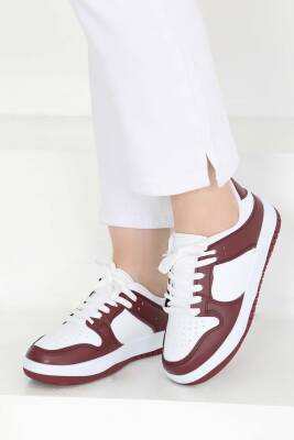 Kadın Bordo Spor Ayakkabı - 27090 - 1