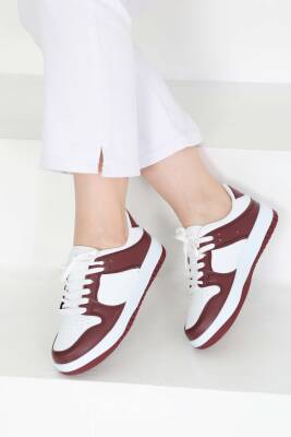 Kadın Bordo Spor Ayakkabı - 27090 - 2