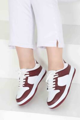 Kadın Bordo Spor Ayakkabı - 27090 - 3