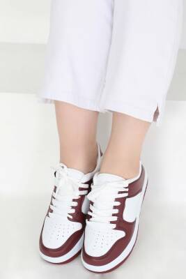 Kadın Bordo Spor Ayakkabı - 27090 - 4