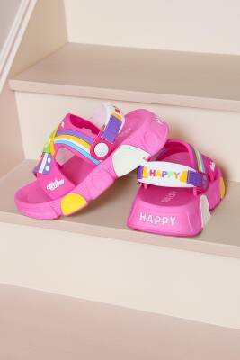 Kadın Fuşya Çocuk Sandalet Terlik - 27561 - 1