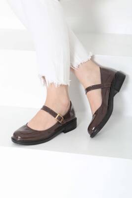 Kadın Kahve Jane Kemer Detaylı Loafer Ayakkabı - 27145 - 3