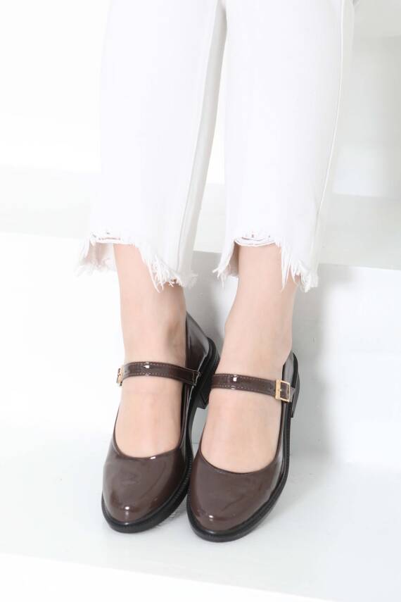 Kadın Kahve Jane Kemer Detaylı Loafer Ayakkabı - 27145 - 4