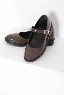 Kadın Kahve Jane Kemer Detaylı Loafer Ayakkabı - 27145 - 6