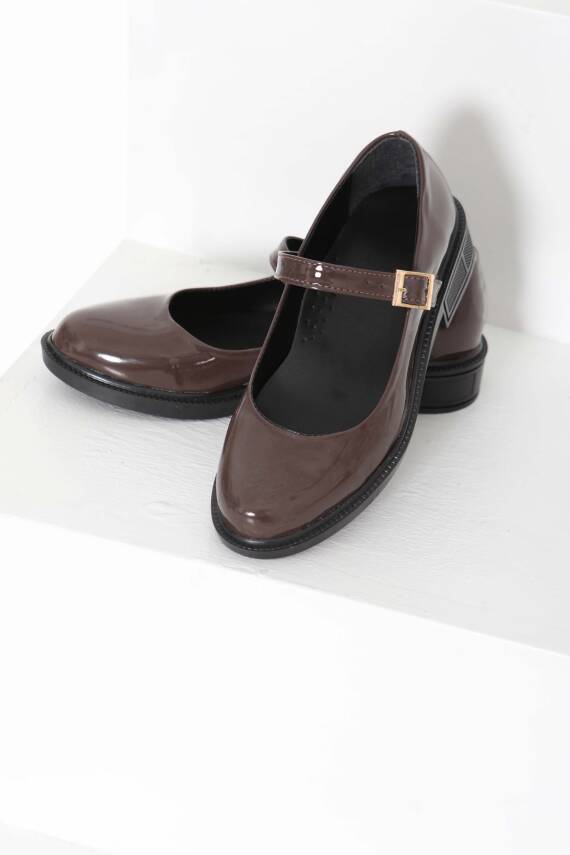 Kadın Kahve Jane Kemer Detaylı Loafer Ayakkabı - 27145 - 6