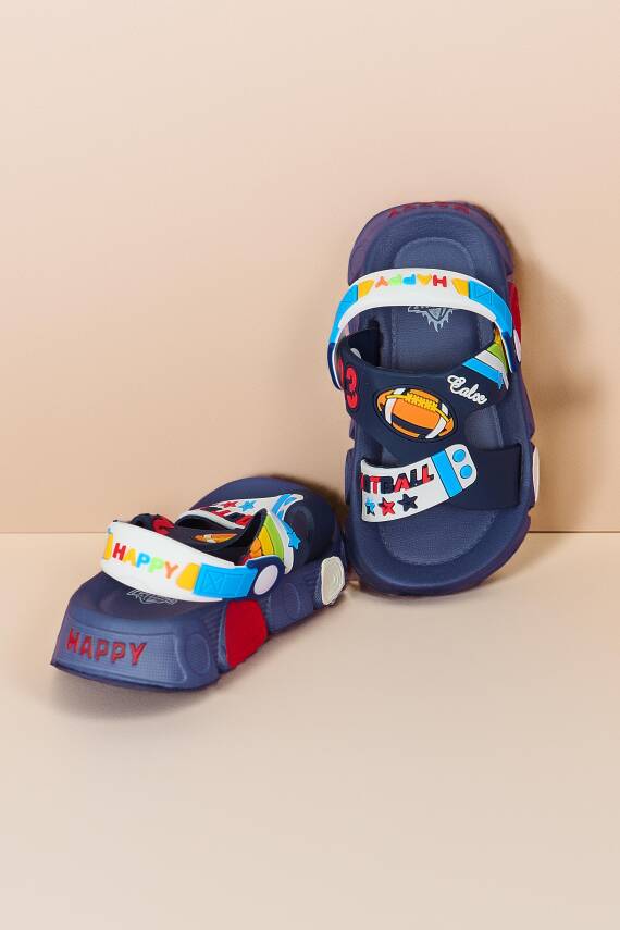 Kadın Lacivert Çocuk Sandalet Terlik - 27562 - 2