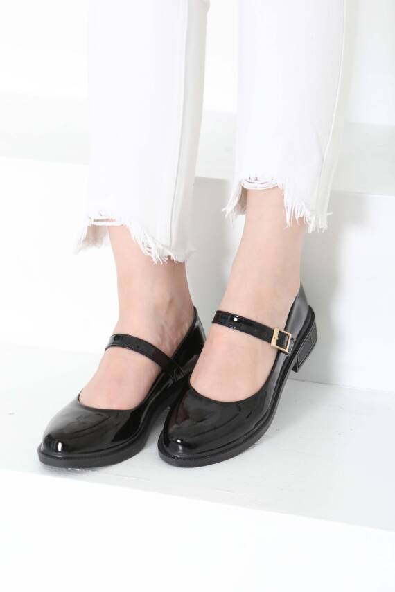 Kadın Mad Siyah Jane Kemer Detaylı Loafer Ayakkabı - 27145 - 4