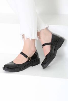 Kadın Mad Siyah Jane Kemer Detaylı Loafer Ayakkabı - 27145 - 5