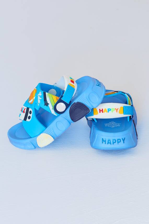 Kadın Mavi Çocuk Sandalet Terlik - 27562 - 2