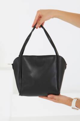 Kadın Siyah Mini Kol Çantası - 27468 - 6