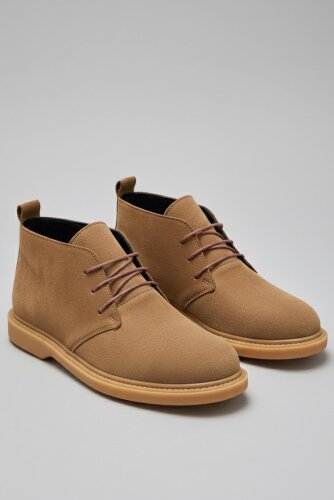 Kadın Taba Bağcıklı Yarım Süet Bot - 27906-TABA - 2