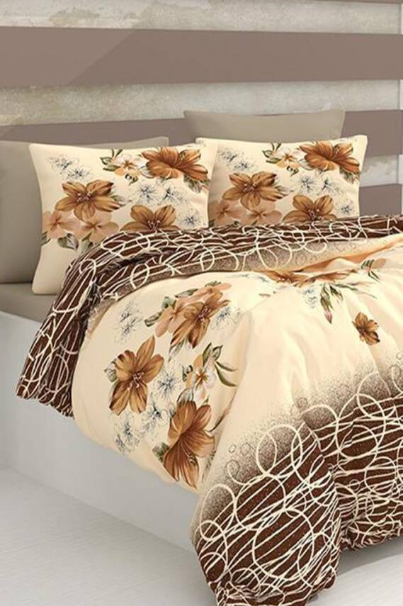 Kahve Tek Kişilik Nevresim Seti - 22591 - 1