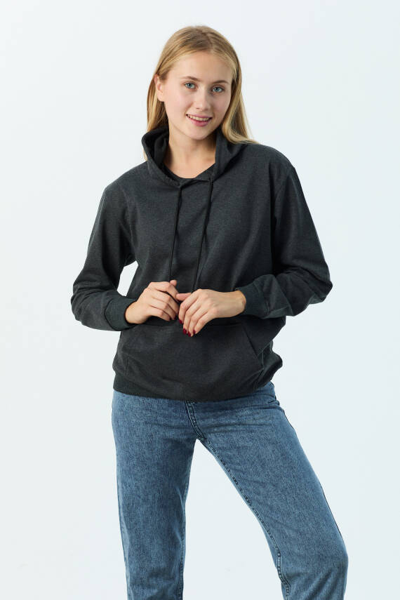 Kapsonlu Sweat Antrasit - 23003 - 1