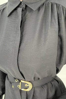 Kemerli Tunik Siyah - 27002 - 5