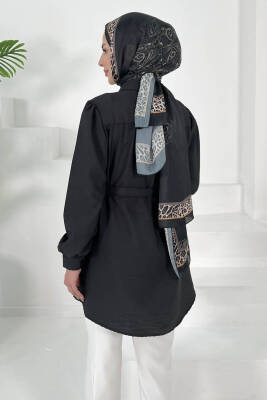 Kemerli Tunik Siyah - 27002 - 6