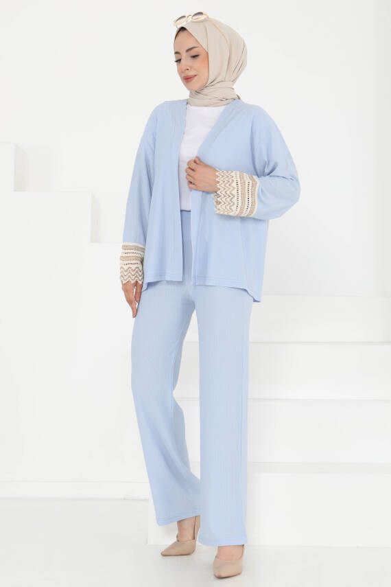Kimono İkili Takım Bebe Mavi - 27242 - 2