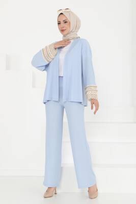 Kimono İkili Takım Bebe Mavi - 27242 - 3