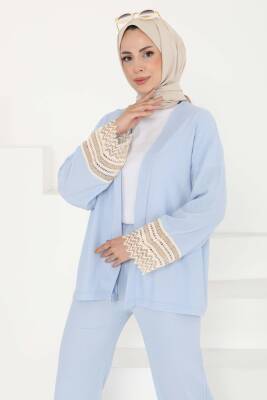 Kimono İkili Takım Bebe Mavi - 27242 - 4