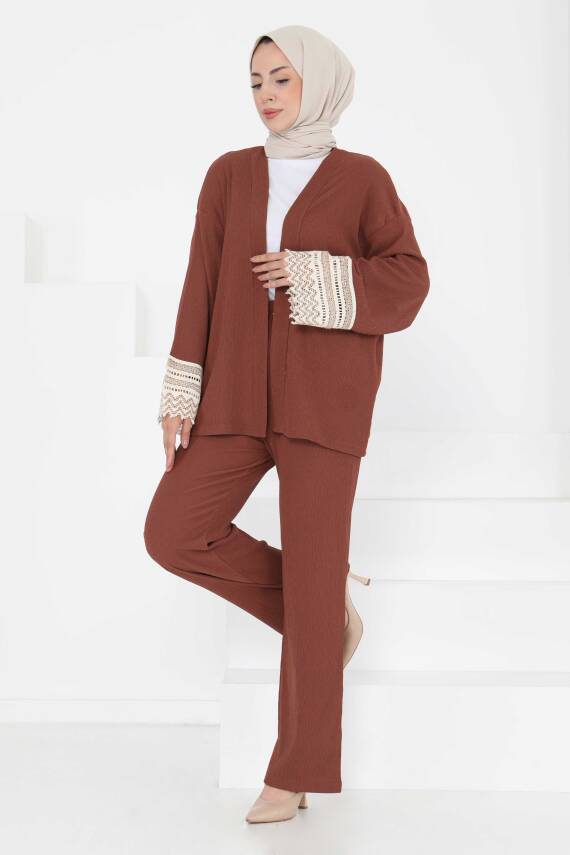 Kimono İkili Takım Kahve - 27242 - 1