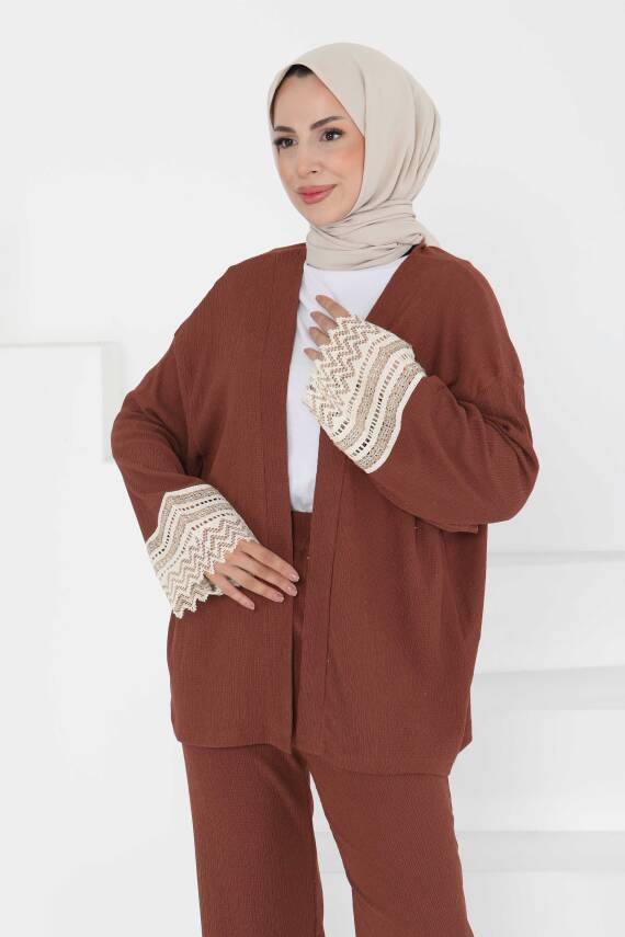 Kimono İkili Takım Kahve - 27242 - 3