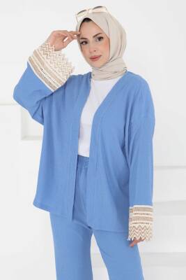 Kimono İkili Takım Mavi - 27242 - 1