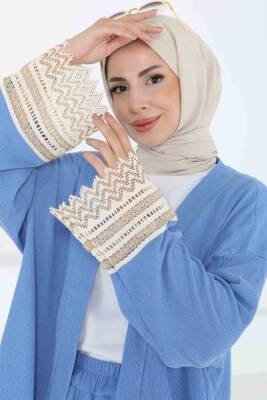 Kimono İkili Takım Mavi - 27242 - 5