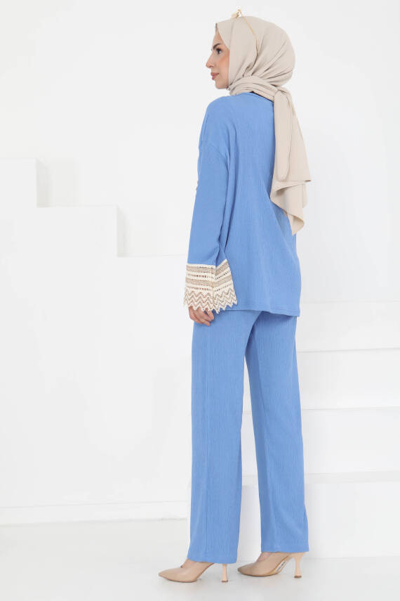 Kimono İkili Takım Mavi - 27242 - 7