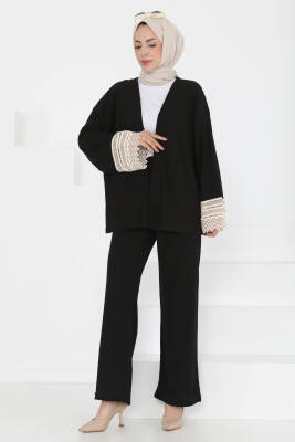 Kimono İkili Takım Siyah - 27242 - 2