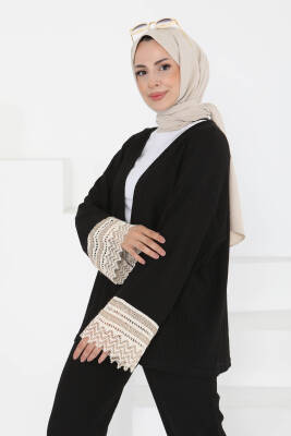 Kimono İkili Takım Siyah - 27242 - 5