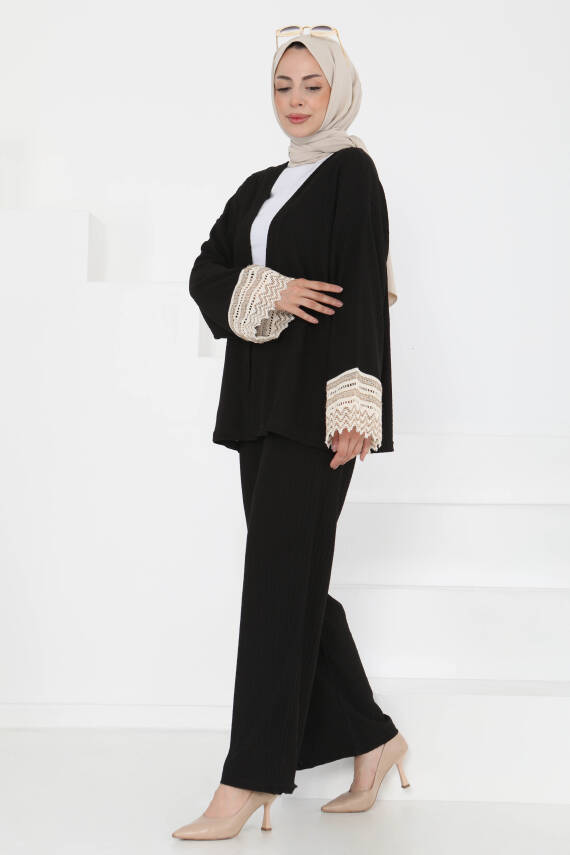 Kimono İkili Takım Siyah - 27242 - 6