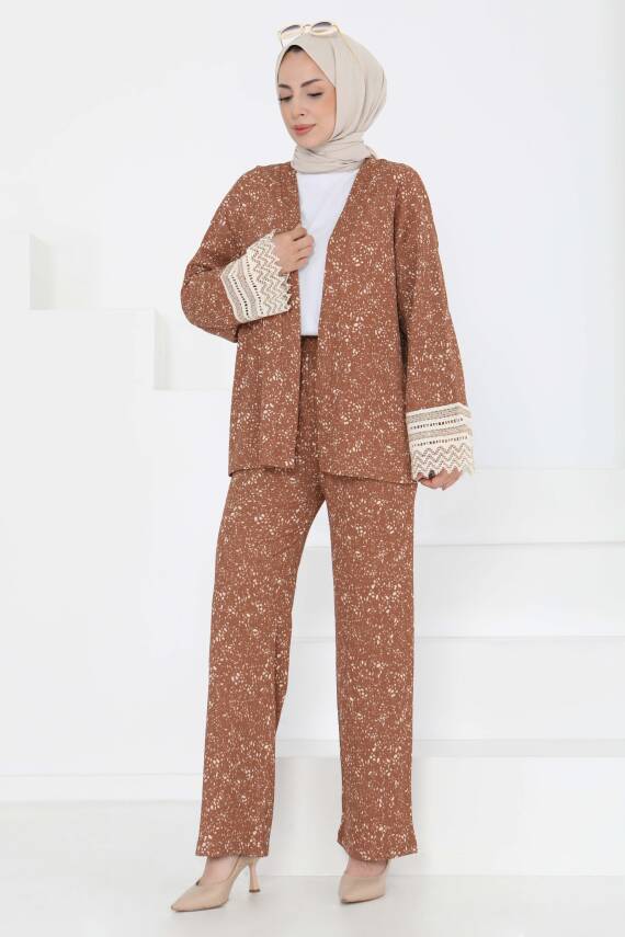 Kimono İkili Takım Taba - 27242 - 1