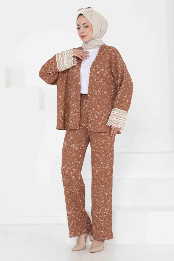 Kimono İkili Takım Taba - 27242 - 3