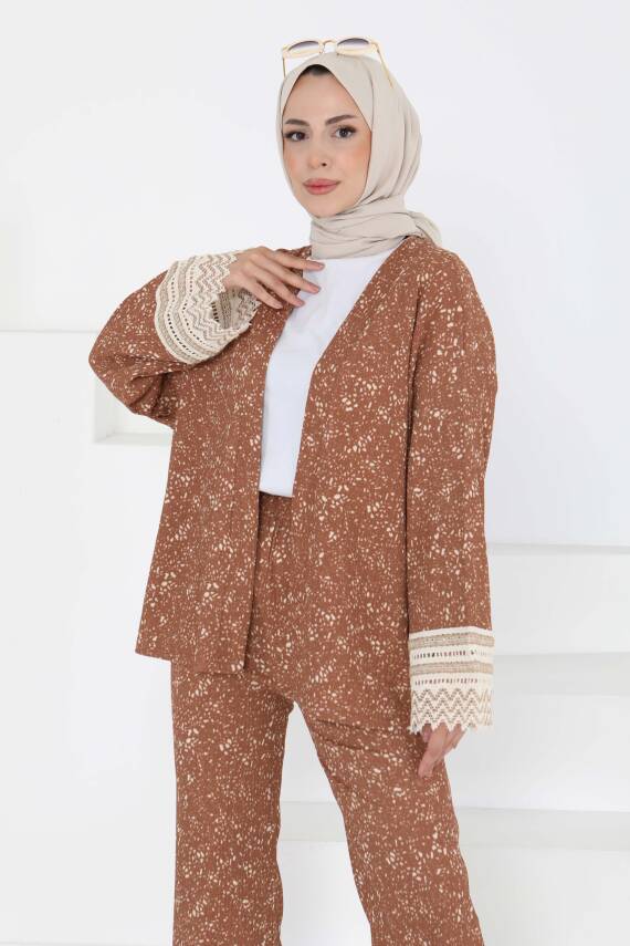 Kimono İkili Takım Taba - 27242 - 4