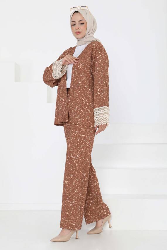 Kimono İkili Takım Taba - 27242 - 5