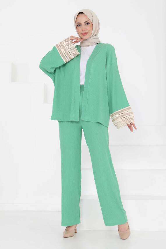 Kimono İkili Takım Yesil - 27242 - 1